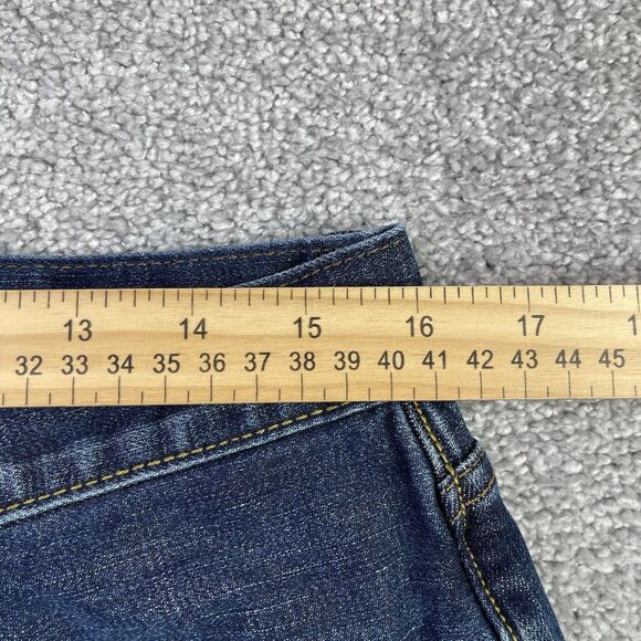 Gap Jeans Men’s 32X28.5 Blue Slim Straight Atletic Fit Mid-Rise Dark Wash - Picture 8 of 12